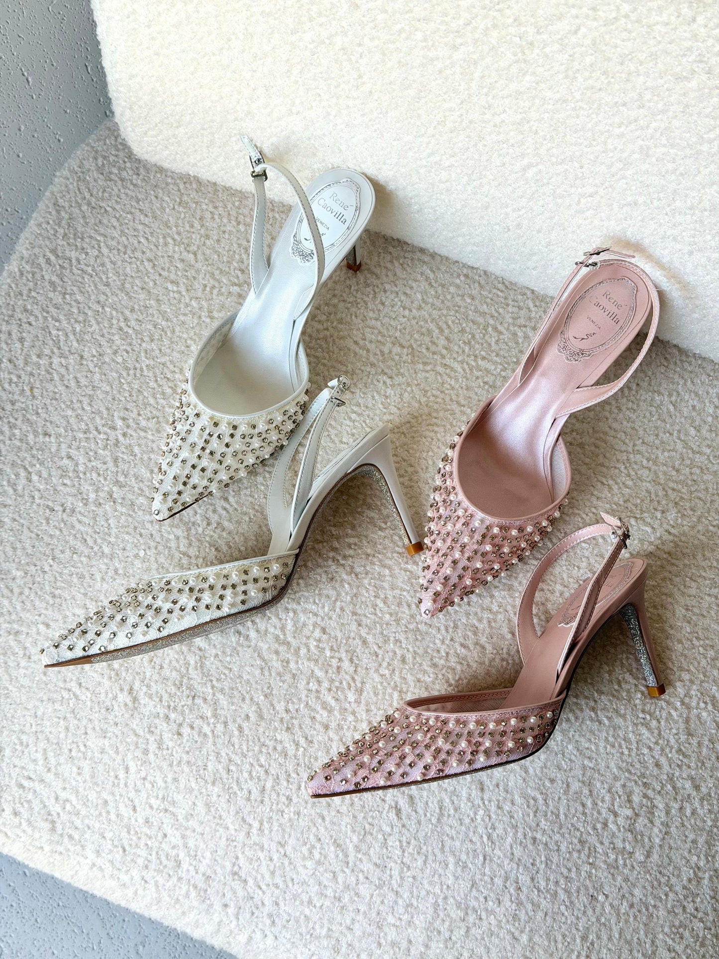 René Caovilla Aretha slingback pumps