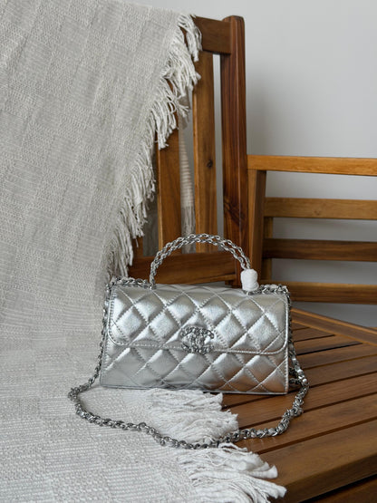 Chanel Quilted Chain Top Handle✨