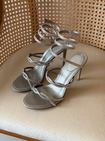 René Caovilla Cleo sandals signature crystal