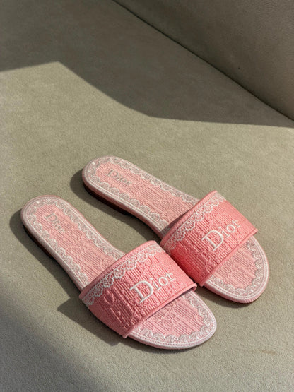 Dior Dentelle Slide sandals