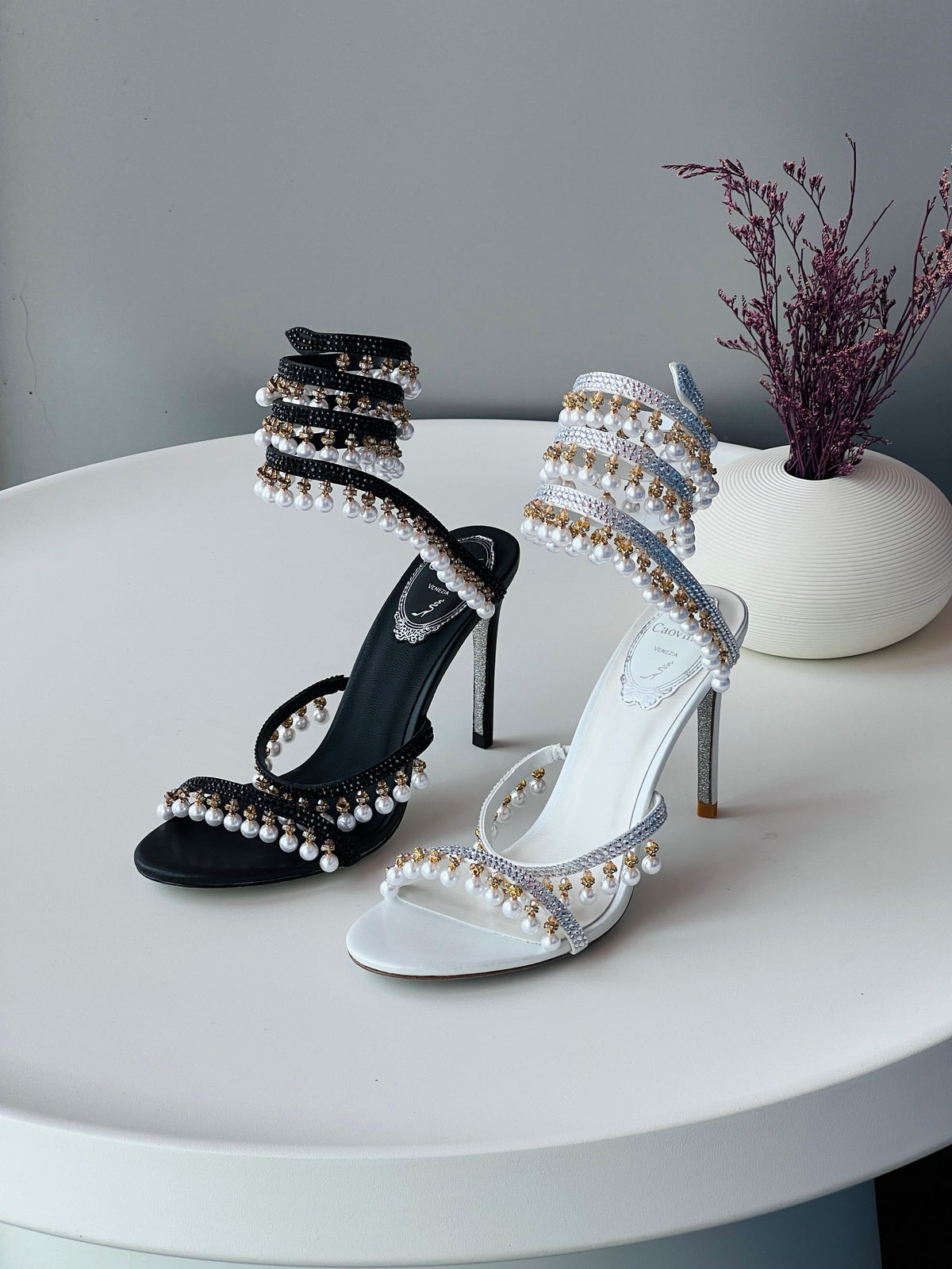 René Caovilla Chandelier sandals