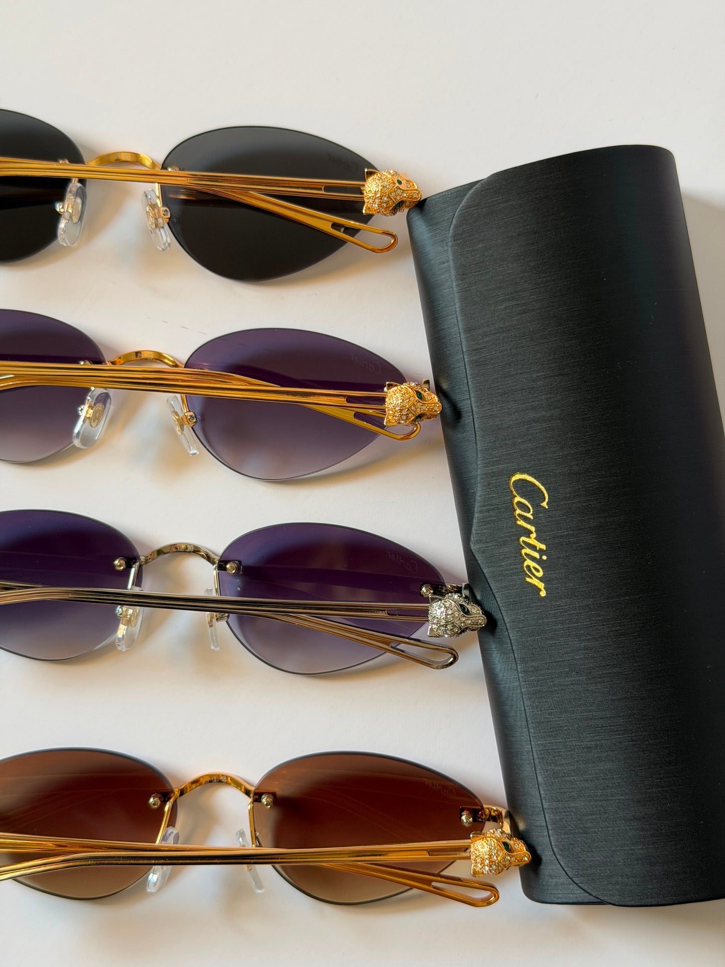panthère de cartier oval sunglasses