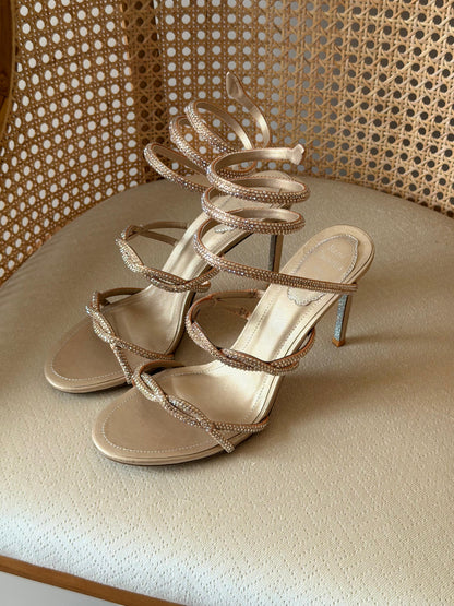 René Caovilla Cleo sandals signature crystal