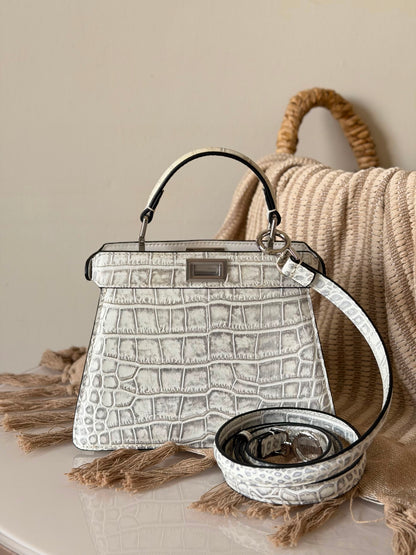 FENDI peekaboo i seeU croc leather