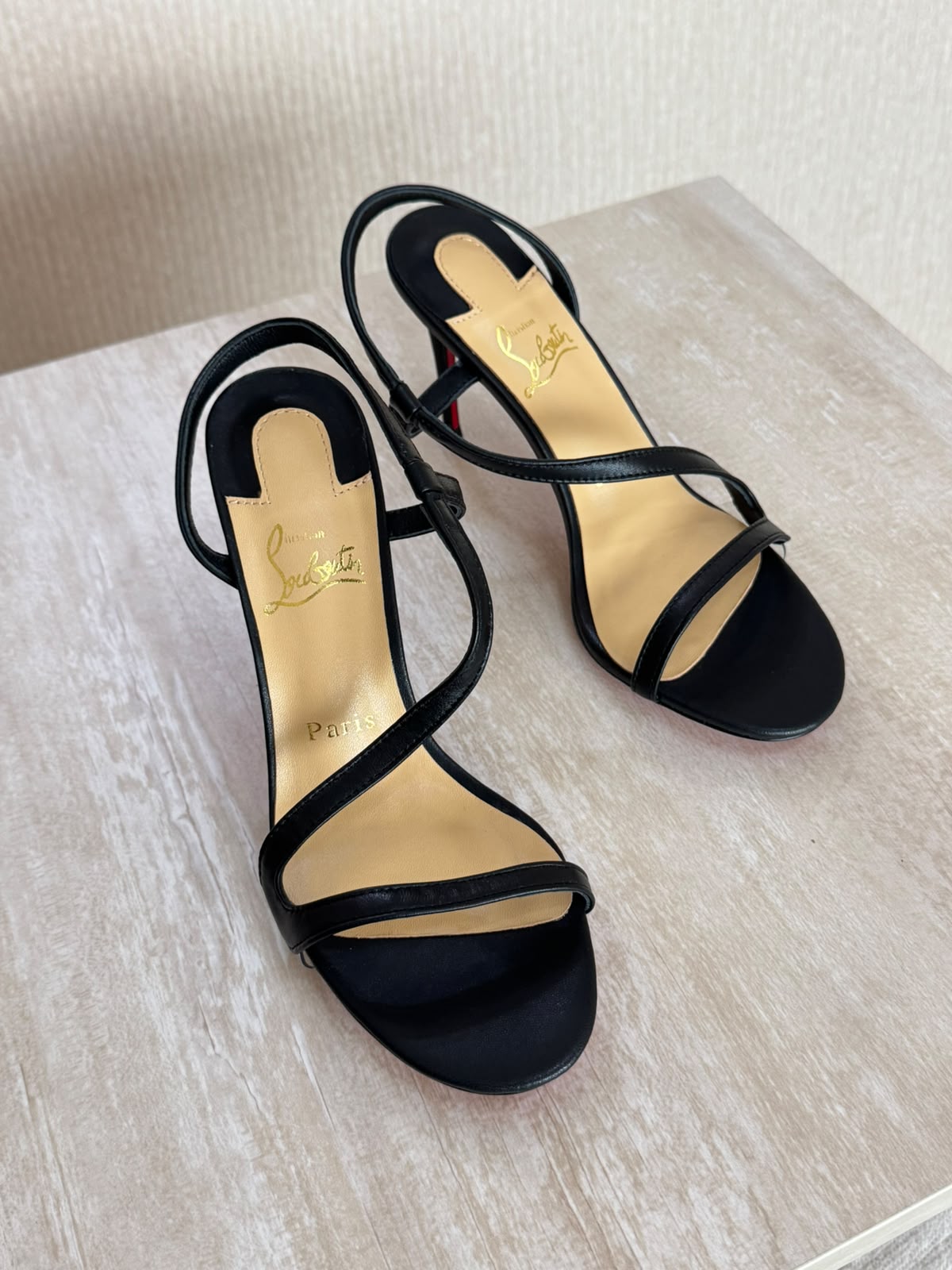 Christian Louboutin Rosa Z 80 Patent Leather Sandals