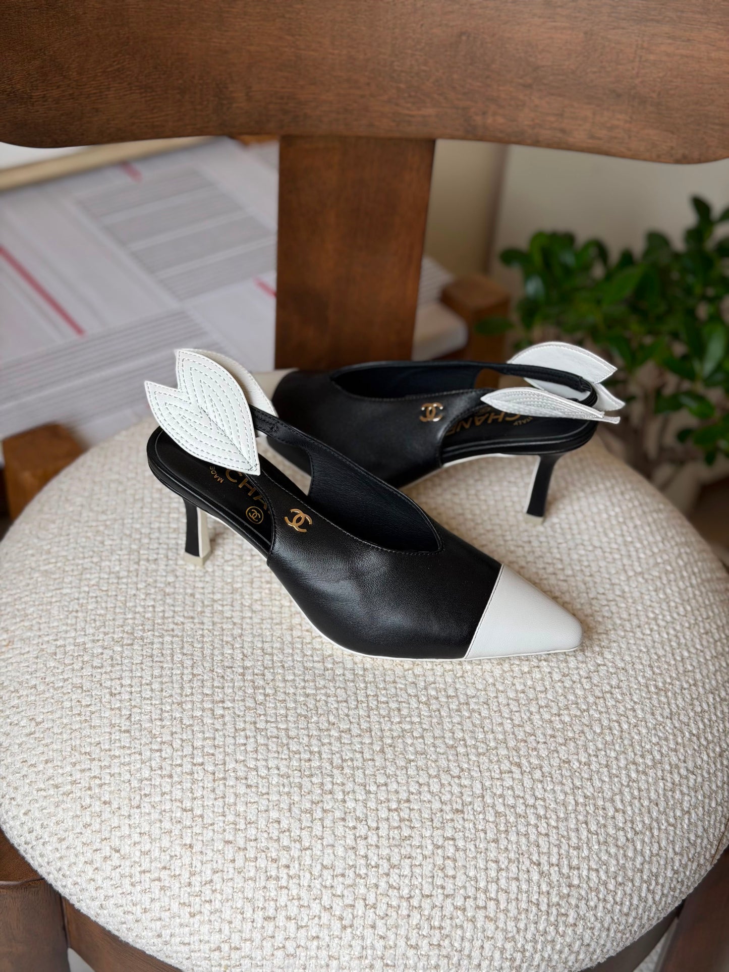 Chanel Lambskin Slingbacks