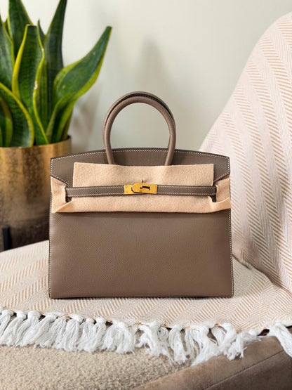 HERMES birkin 25 CM full handmade quality Epsom leather gold hardware