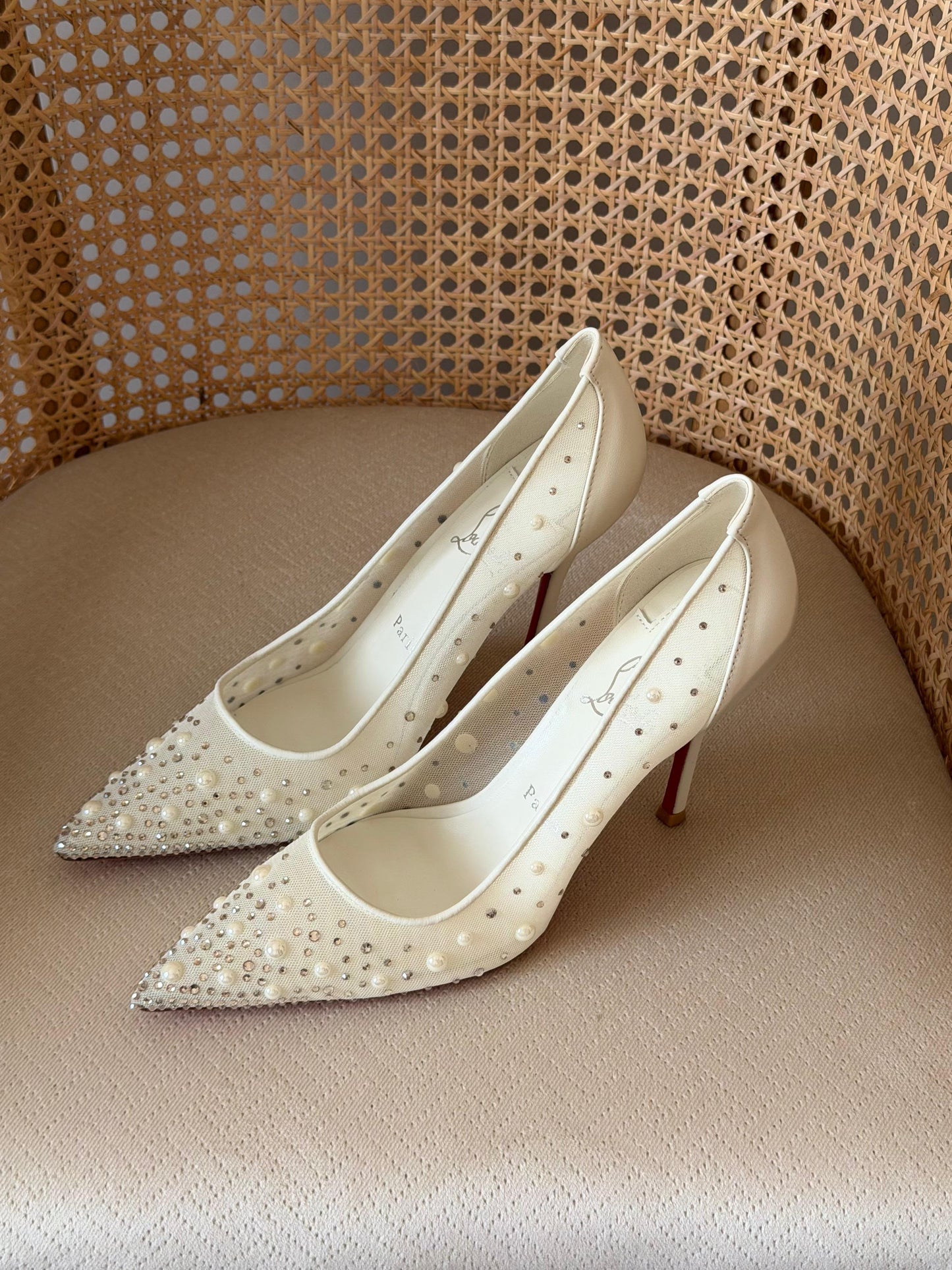 Christian Louboutin Miss Z Degrastrass Perla Pumps