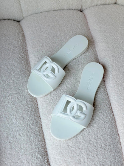 Dolce & Gabbana DG logo rubber slides
