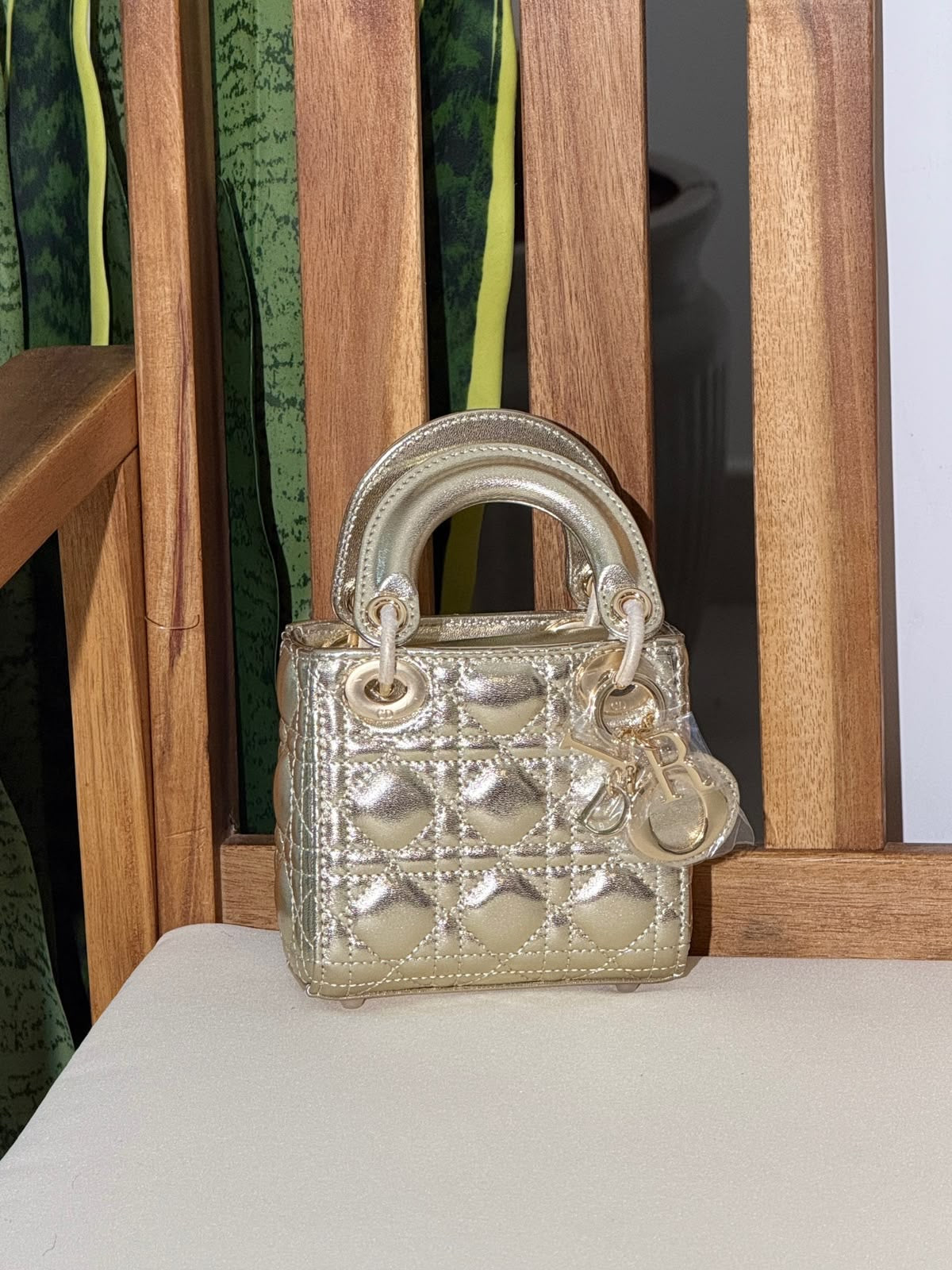 lambskin Christian Dior Lady Dior Micro Bag 12 CM