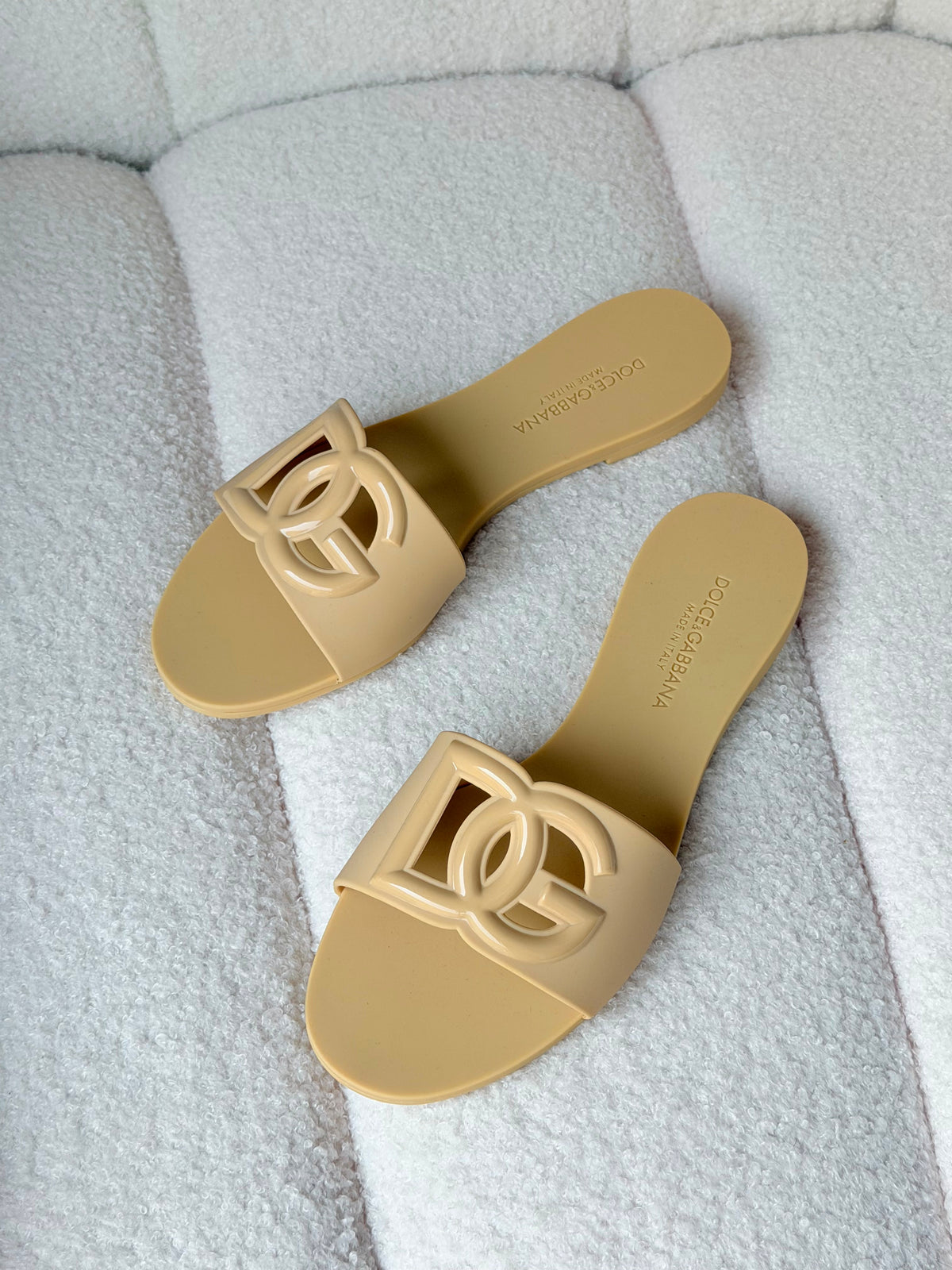 Dolce & Gabbana DG logo rubber slides