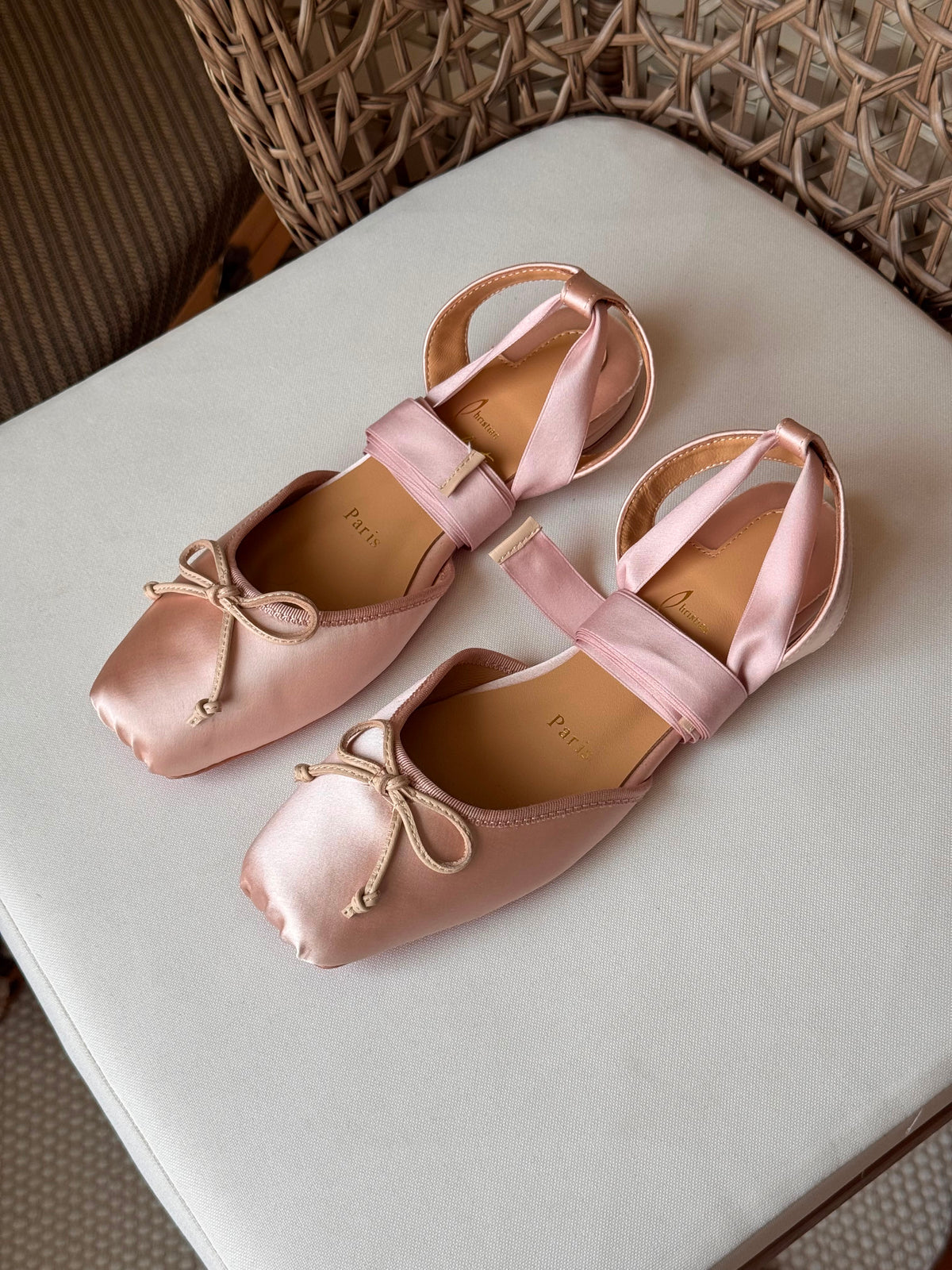 Christian Louboutin Cassia lace-up ballerinas