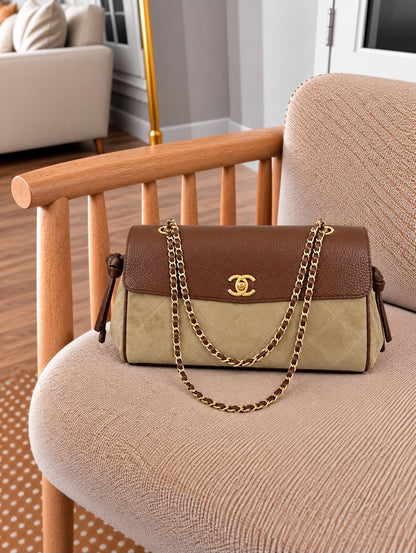 Chanel-branded chain baguette-style handbags