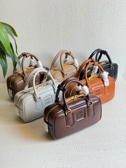 Miu Miu Arcadie leather bags 22CM