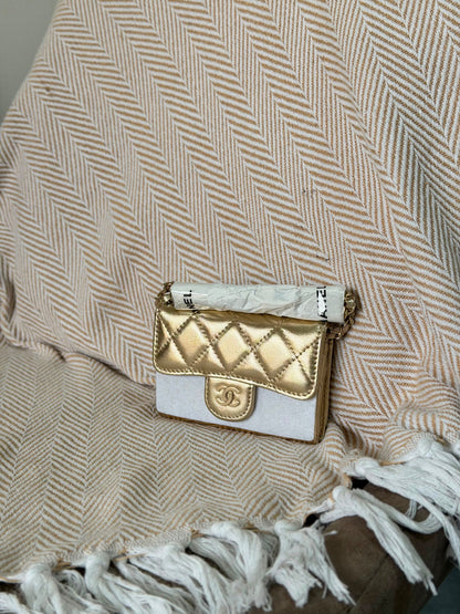 Chanel mini chain card holder 11CM