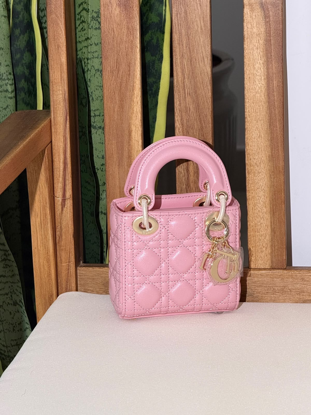 lambskin Christian Dior Lady Dior Micro Bag 12 CM