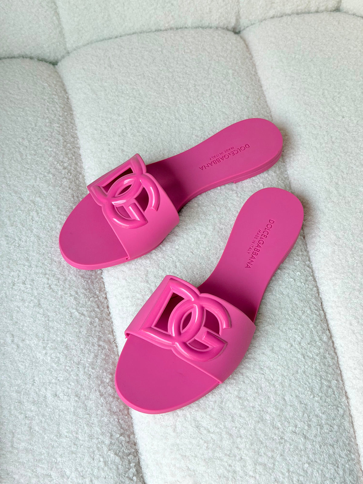 Dolce & Gabbana DG logo rubber slides
