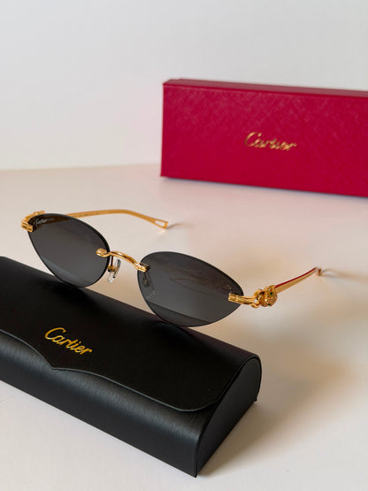 panthère de cartier oval sunglasses