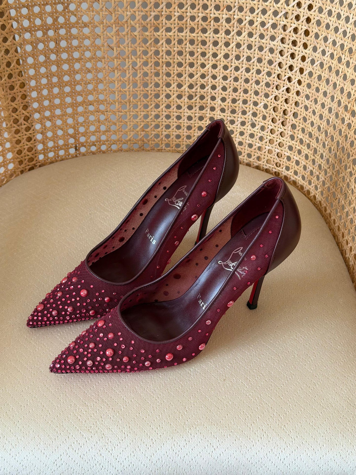 Christian Louboutin Miss Z Degrastrass Perla Pumps