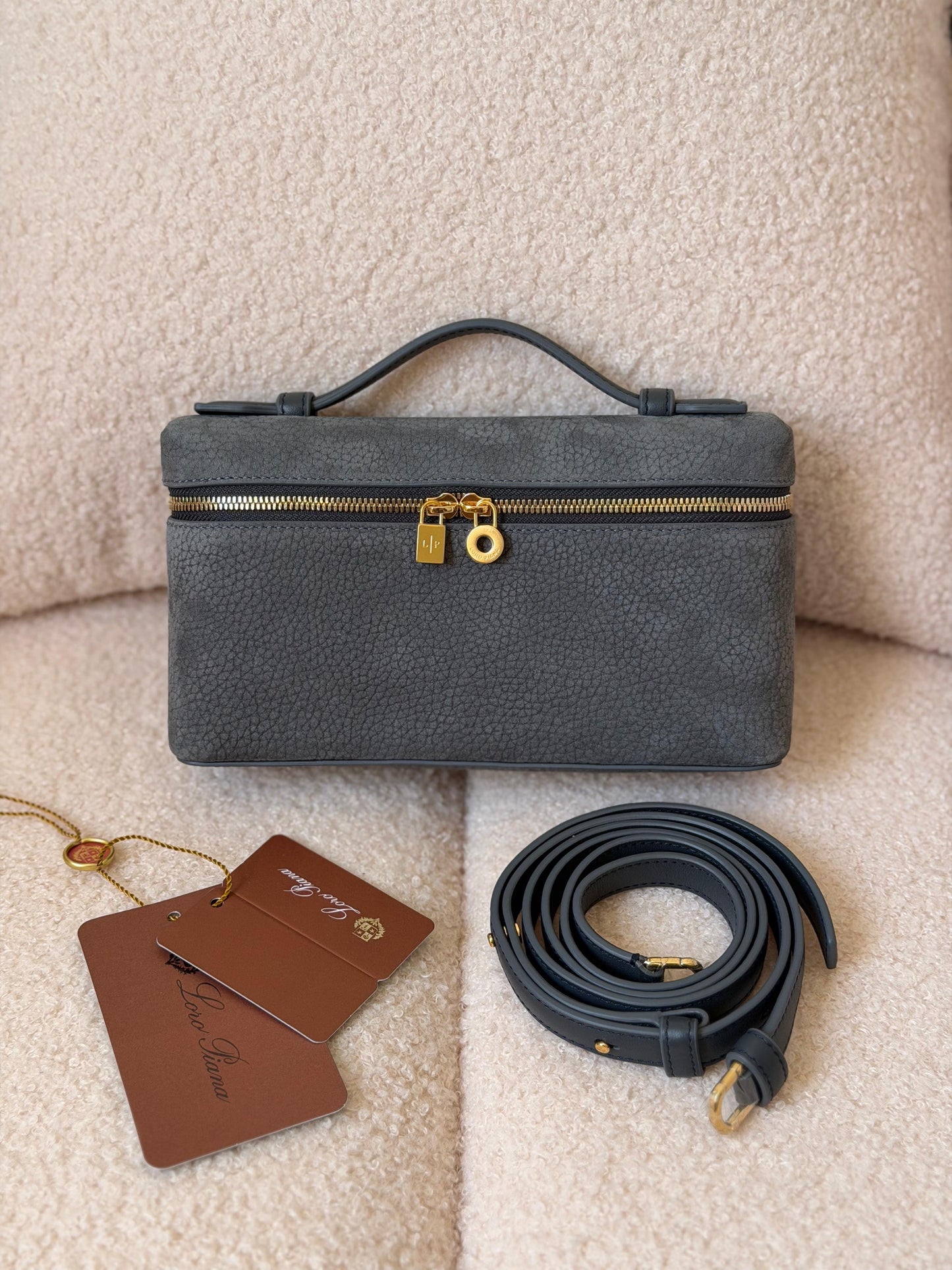 Loro piana LP 19 velvet leather