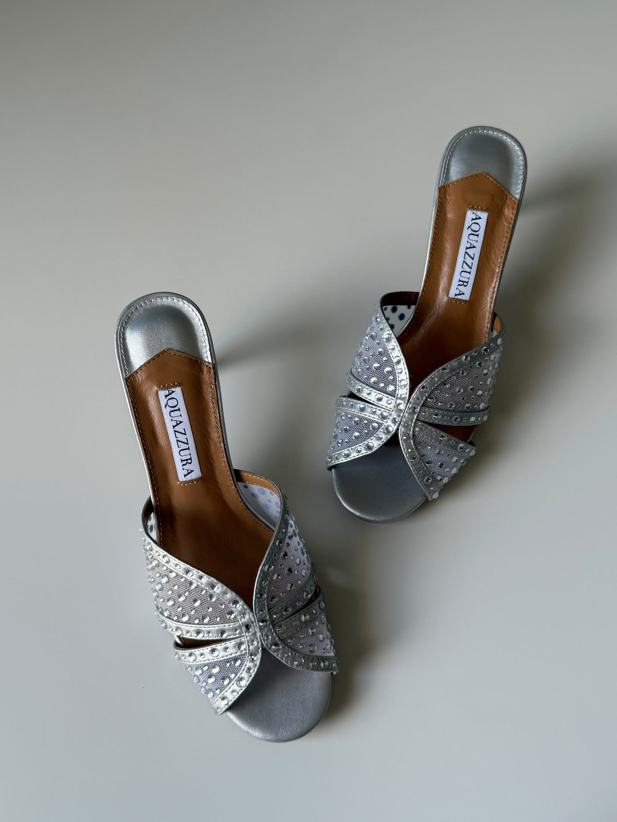 Aquazzura Crystal Lover Mules
