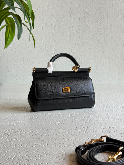 Dolce & Gabbana metallic leather Sicily mini bag 18 CM