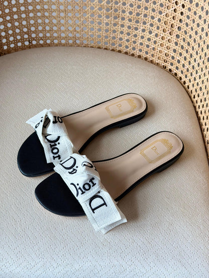Dior flat slide sandals