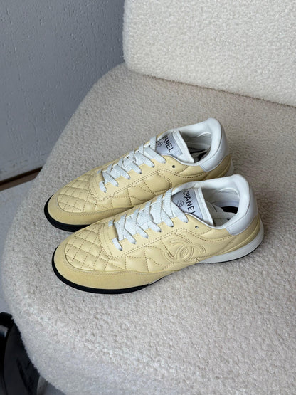 Chanel Quilted Leather Sneakers