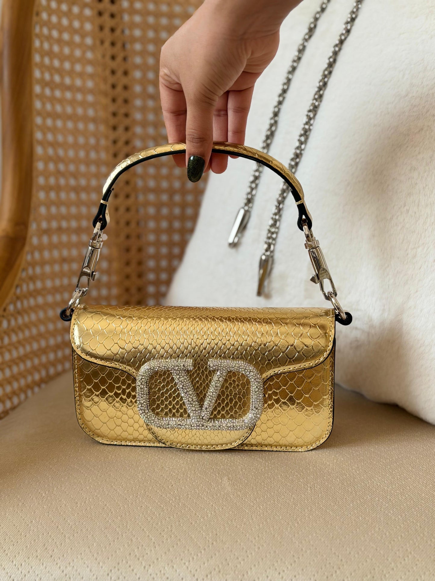 Valentino snake 🐍 leather 21 CM