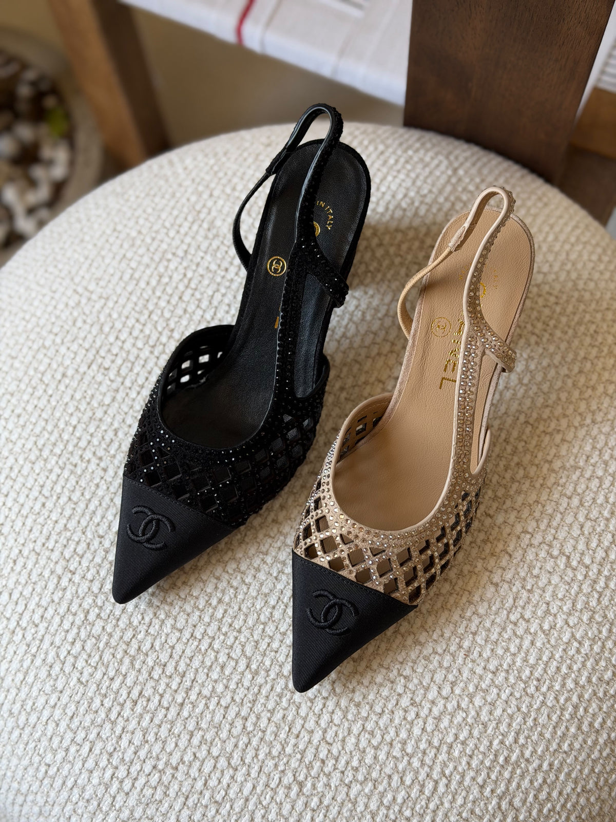 Chanel slingback pumps