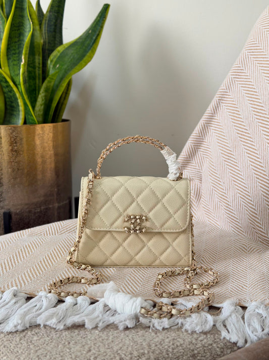 Chanel Mini Flap Bags with Top Handles 15 CM