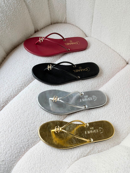 Chanel crackled laminated calfskin