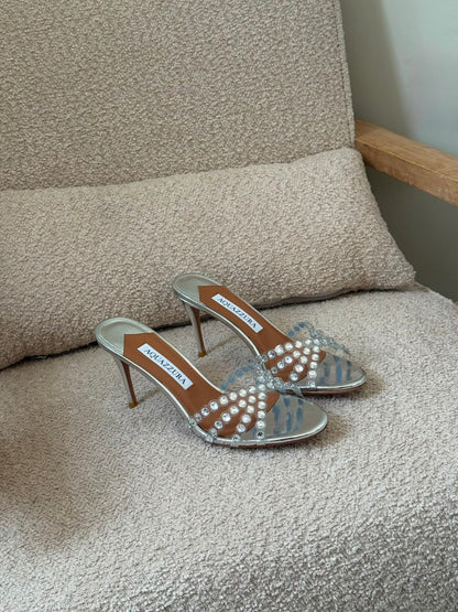 Aquazzura Tequila Suede Sandals