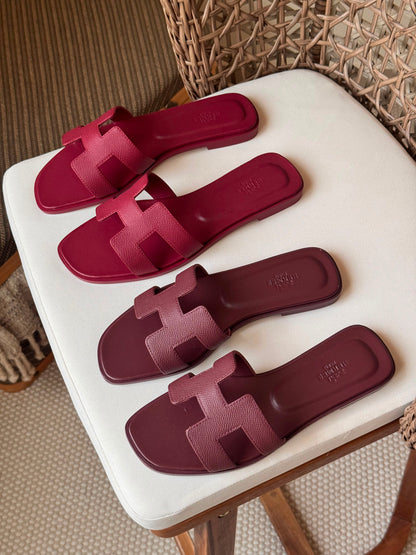 Hermès Oran sandals in Epsom calfskin
