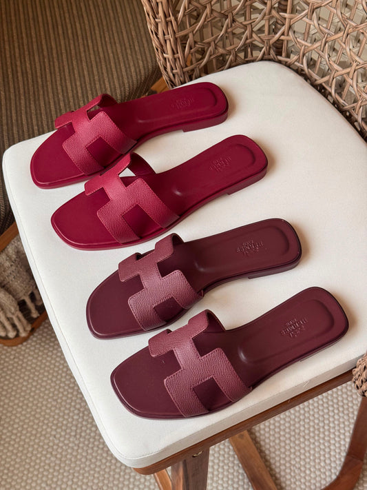 Hermès Oran sandals in Epsom calfskin