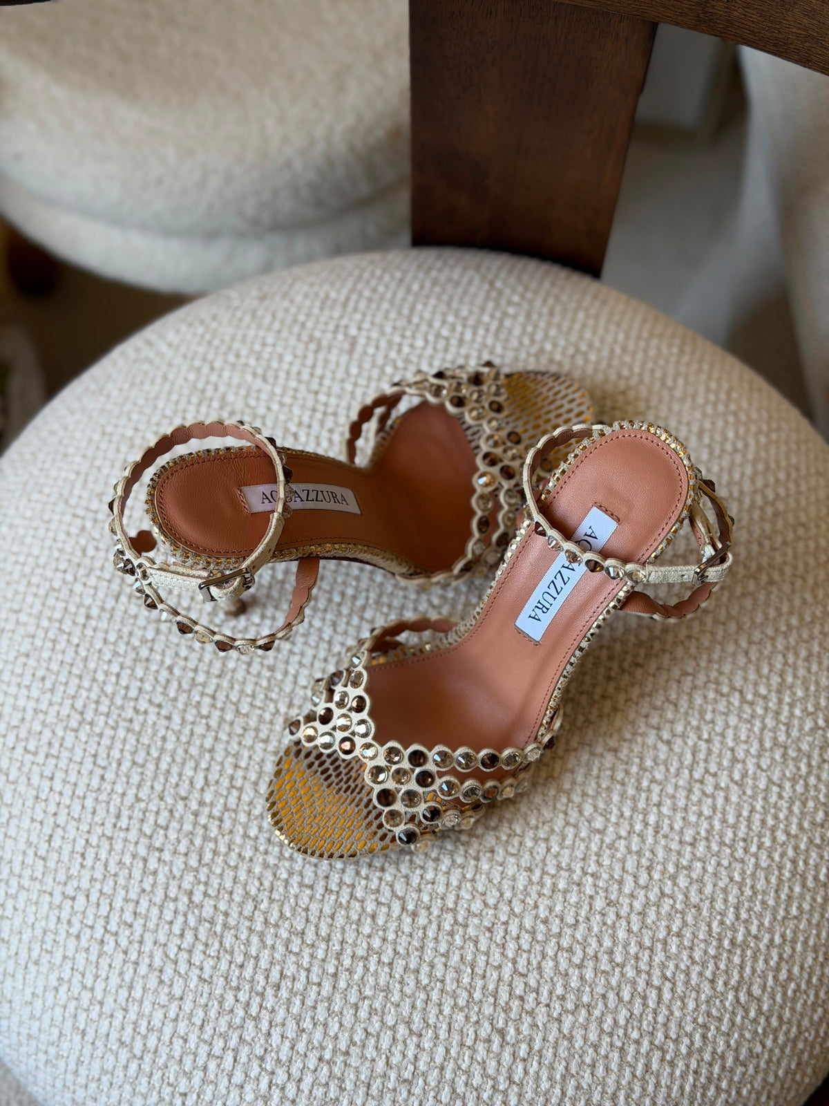 Aquazzura Tequila Embellished Sandals