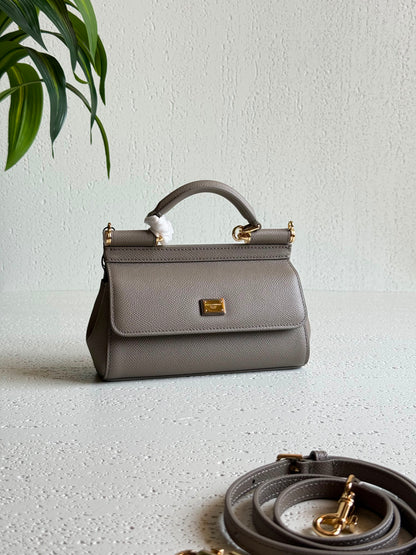 Dolce & Gabbana metallic leather Sicily mini bag 18 CM