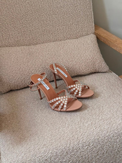 Aquazzura Tequila Suede Sandals