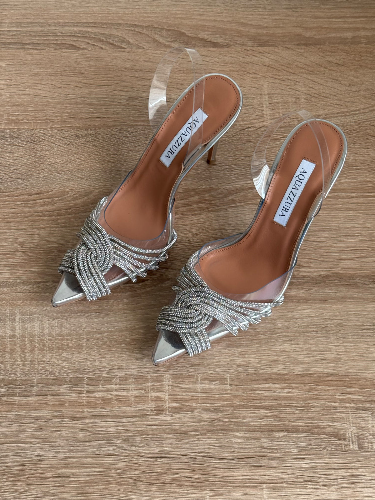 Aquazzura Gatsby Plexi Sling Pumps