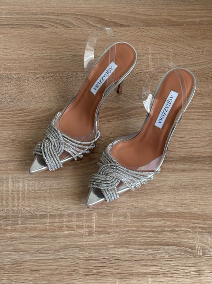 Aquazzura Gatsby Plexi Sling Pumps
