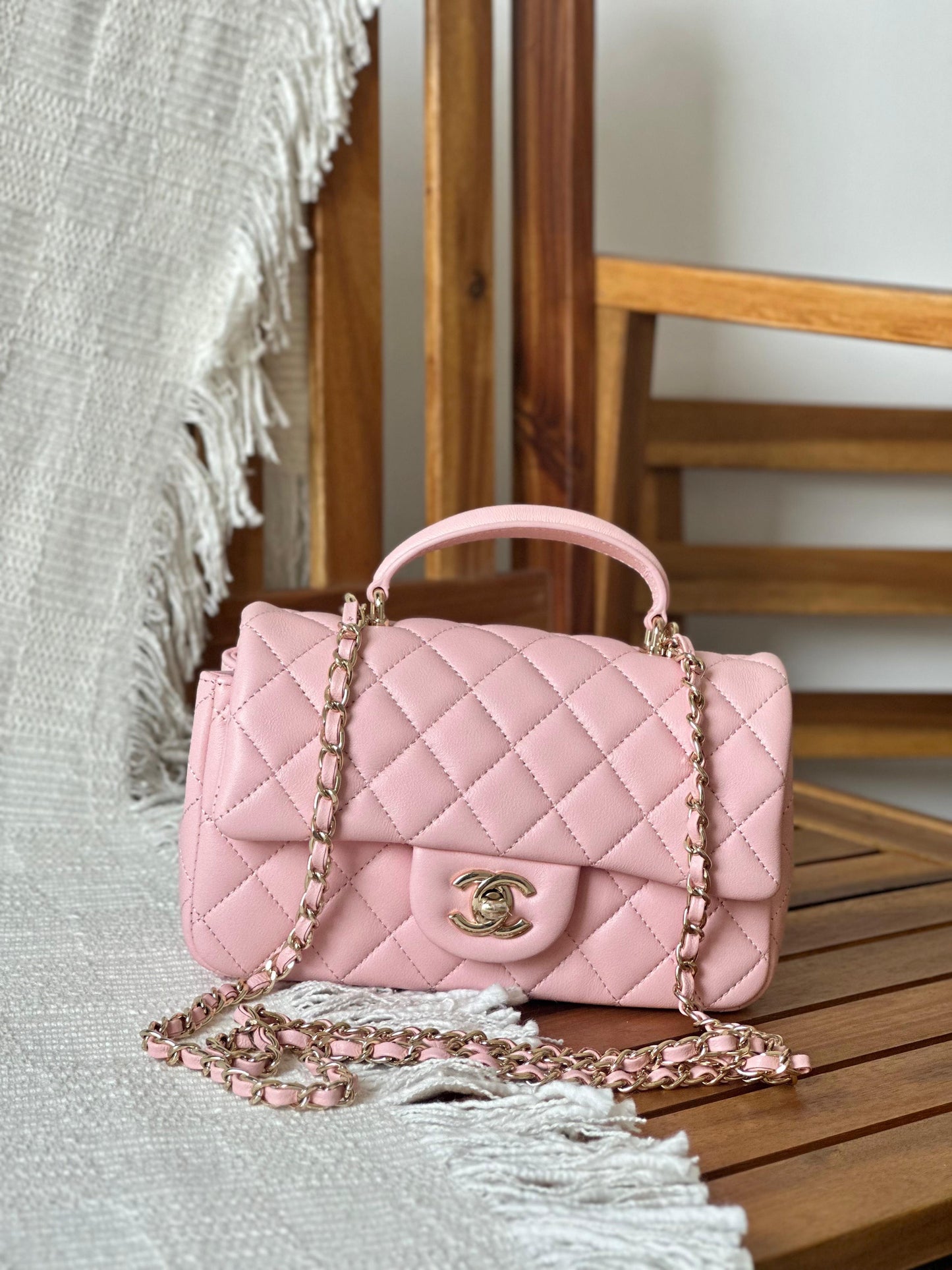 Chanel flap top handle
