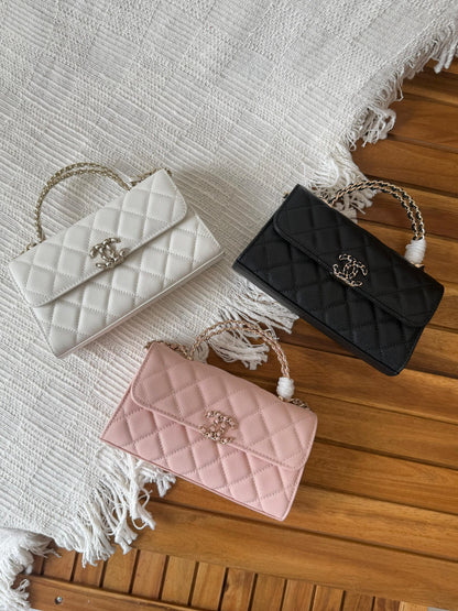 Chanel Quilted Chain Top Handle✨