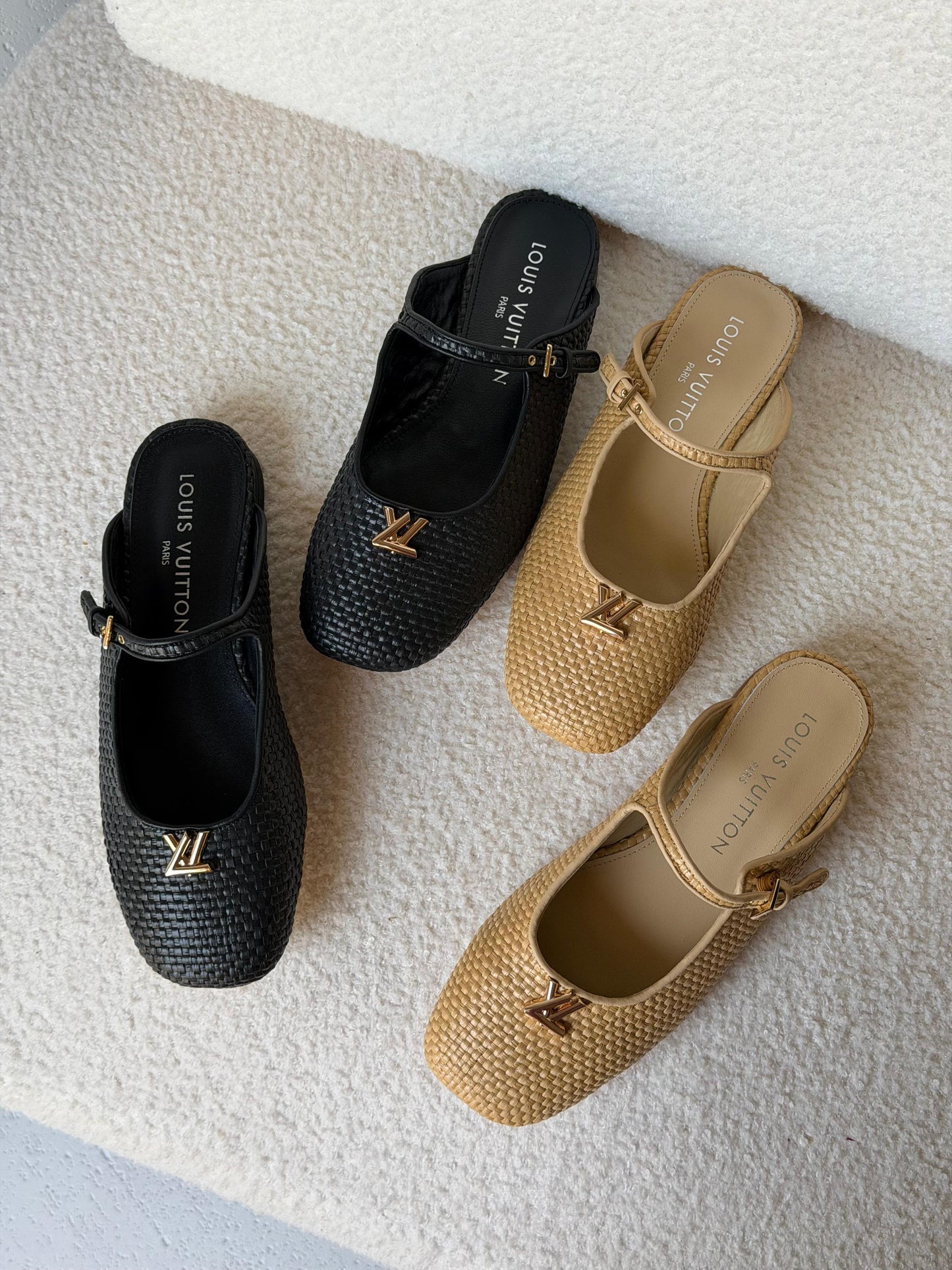 Louis Vuitton Swing Open Back Ballerinas