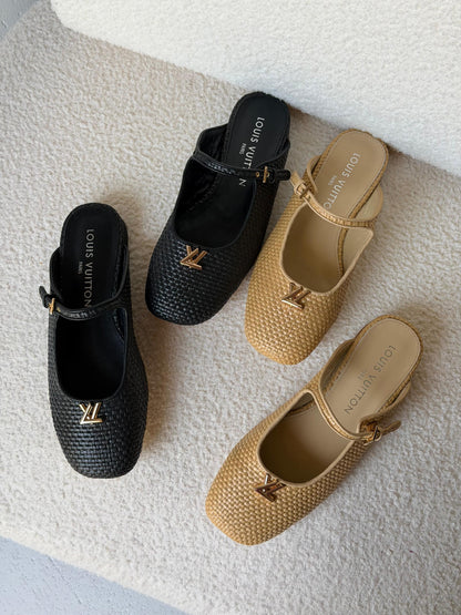 Louis Vuitton Swing Open Back Ballerinas