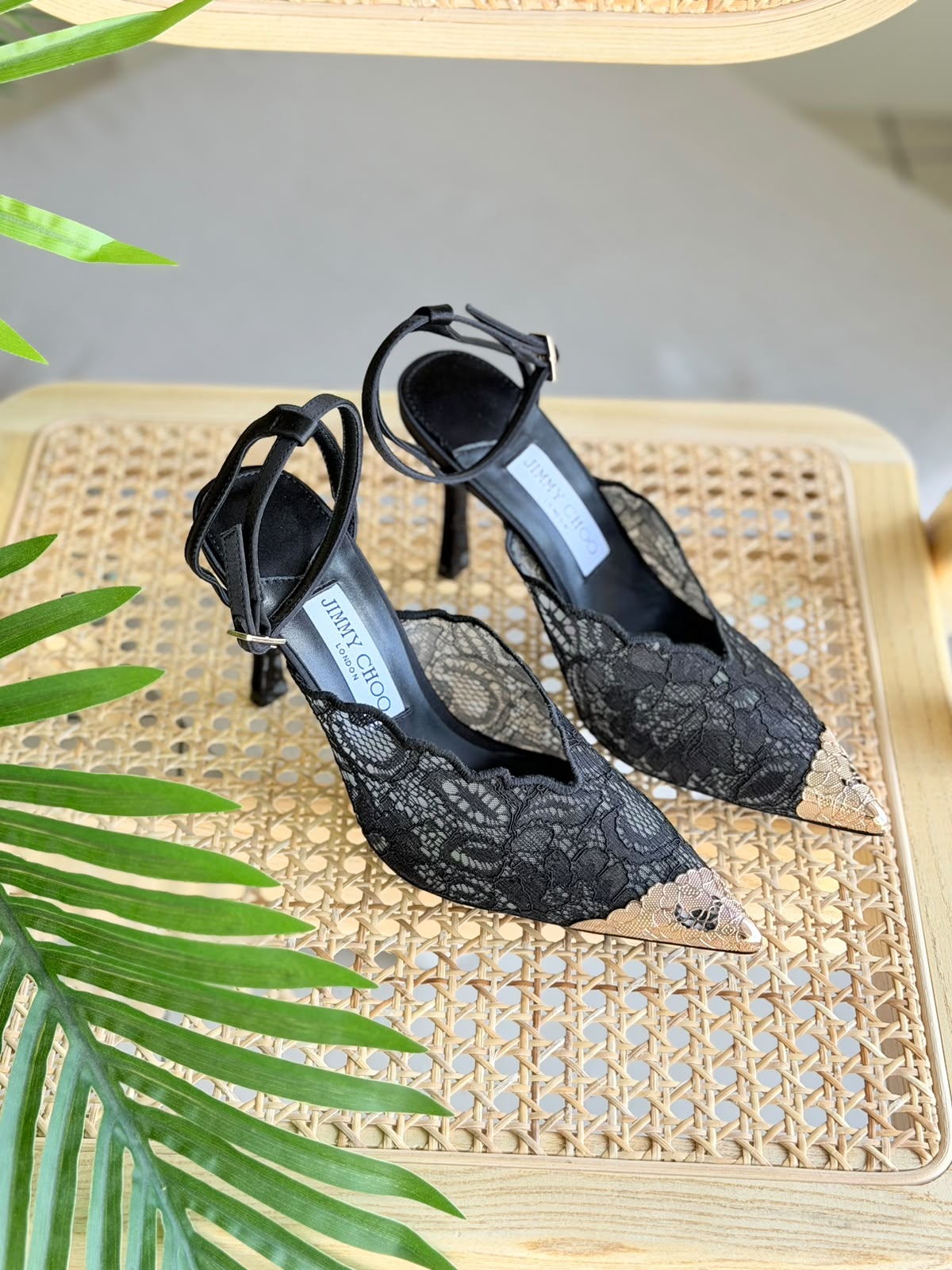 Jimmy Choo Faiz 100 lace pumps