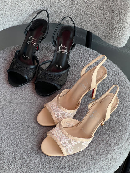 Christian Louboutin Miss Z Lace Sling pumps