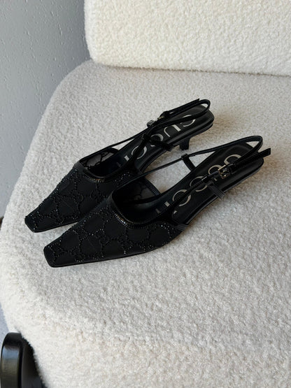Gucci GG slingback pumps