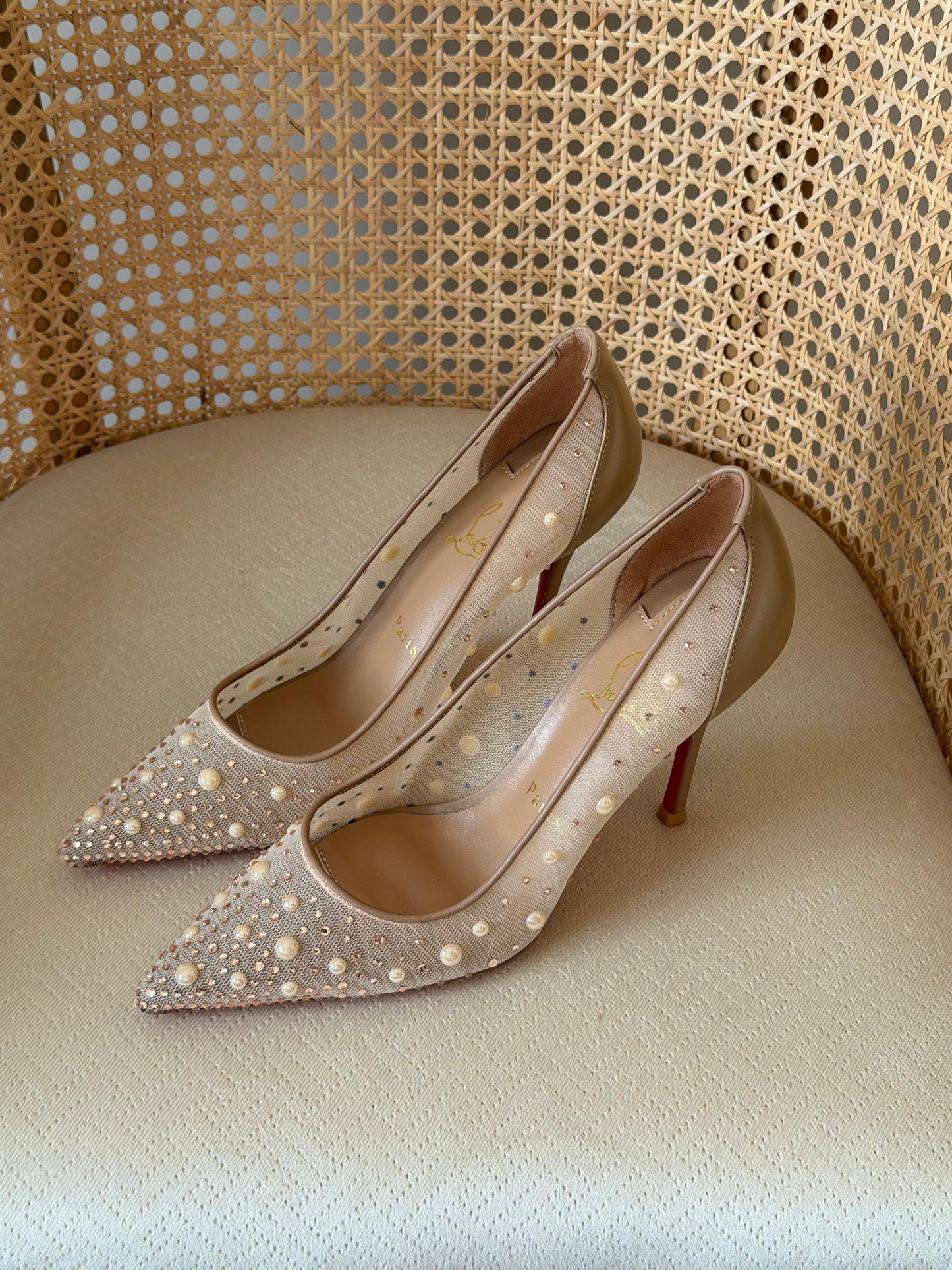 Christian Louboutin Miss Z Degrastrass Perla Pumps