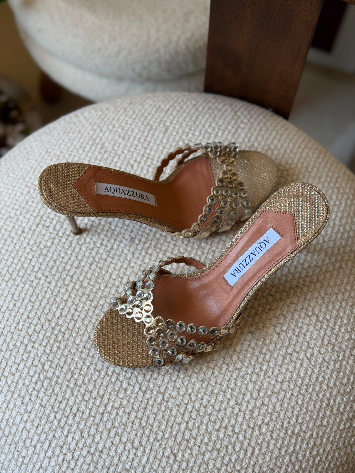Aquazzura Tequila Embellished Sandals
