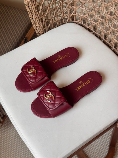 Chanel flap sandals